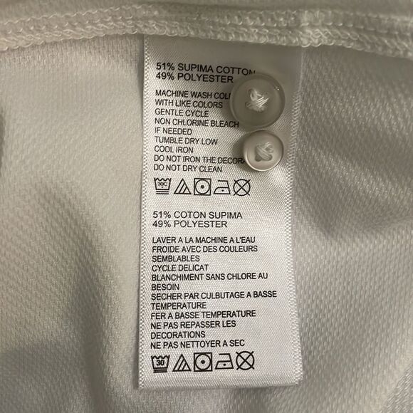 Tommy Bahama San Lucio White Stretch Knit Long Sleeve Shirt Men’s Size Large - Picture 10 of 11